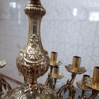 جشنوارفروش لوستر شش شاخه دوازه شعله برنز با ضمانت|لوستر و چراغ آویز|کرمانشاه, |دیوار