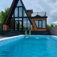 ویلا چوبی استخر روباز