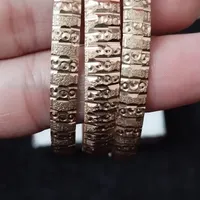 النگو بدل طرح طلا رنگ سابت