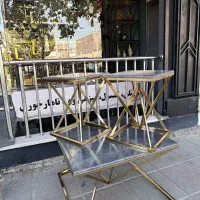 جلومبلی نهارخوری کنسول شلف ست الماسی فلز سنگ وکیوم|میز و صندلی غذاخوری|مشهد, ولیعصر (شهرک غرب)|دیوار