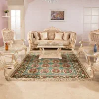 مبل سلطنتی کرم طلایی