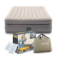 تخت تشک بادی بلند پمپ برقی دار اینتکس نوآکبند پلم