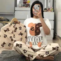 لباس های راحتی و خانگی دوتیکه سه تیکه وارداتی