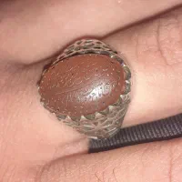 انگشتر نقره ۹۲۵ عقیق یمنی خطی استاد سید ضابطی|جواهرات|اصفهان, کارلادان|دیوار