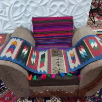 گلیم های کوسن. پشتی. گل میز ۴۰در۶۰|گلیم، جاجیم، گبه|یاسوج, |دیوار