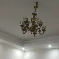 ۲عدد لوستر ودیوارکوب برنز