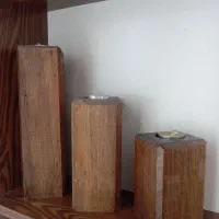 شمعدان چوبی|صنایع دستی و سایر لوازم تزئینی|قم, شاه سید علی|دیوار