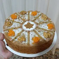 کیک هویج گردو تازه و خونگی/کیک خیس شکلاتی