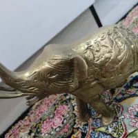 دو عدد مجسمه فیل برنزی/طلایی|مجسمه، تندیس، ماکت|تهران, مقدم|دیوار