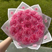 گل رز روبانی|گل مصنوعی|فولادشهر, B7|دیوار