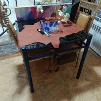 میز نهارخوری فلزی اهنی