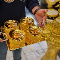 ظرفپذیرایی سینی بهمراه چهارپیاله دربدار سرواماراتی