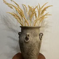 گلدان پتینه سفال