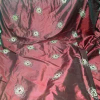 پارچه ساتن سنگ دوزی خارجی عرض سه متر