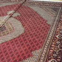 فرش جفت ۹ متری ماهی زمینه شرابی ۵۰ رج|فرش|تهران, سلسبیل|دیوار