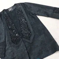 مانتو کت مخمل پولکی