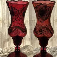 چراغ لاله عباسی طرح قاجار|لوستر و چراغ آویز|اصفهان, خانه اصفهان|دیوار