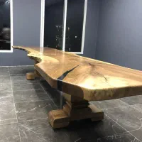 اسلب گردو یک تکه با پایه های سلطنتی چوبی