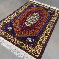 فرش دستباف(بساک)۳ متری چله ابریشم نقشه قشقایی|فرش|کرج, نوروزآباد|دیوار