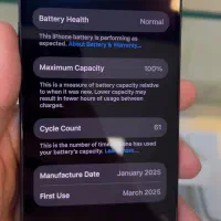 آیفون ۱۶ نرمال ۱۲۸ باتری ۱۰۰ سایکل ۶۱ با گارانتی|موبایل|تهران, سیمای ایران|دیوار