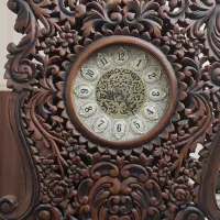 ساعت ایستاده منبت کاری شده