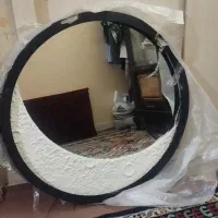 آینه طرح ماه نو سایز 90 در 90 چراغ دار