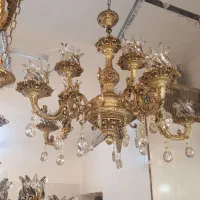 تخفیف یلدایی لوستر ۱۰شعله  فقط۳میلیون و۶۵۰|لوستر و چراغ آویز|مشهد, نوید|دیوار