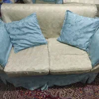 ست ۴نفره راحتی فیروزه‌ای