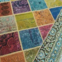 دوعددفرش دست باف یا چهل تیکه یکی ۶متری چهارمتری|فرش|زاهدان, |دیوار