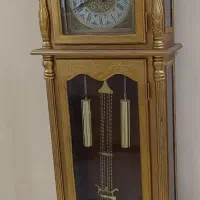 ساعت ایستاده طلایی چوبی شیک