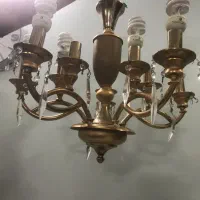 لوستر پنج شاخه برنجی