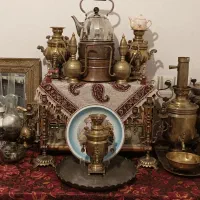 سماور ذغالی رادیو لامپی کلی وسیله یکجا