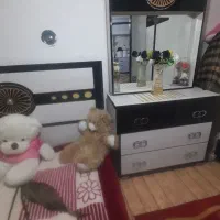 تخت خواب و میز آرایش|تخت و سرویس خواب|ماکو, |دیوار