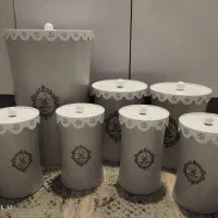 سرویس اشپزخانه و جاحبوبات فلزی