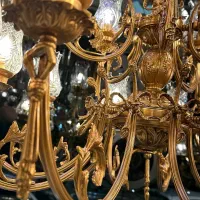 لوستر سلطنتی دوطبقه ۱۵ شاخه|لوستر و چراغ آویز|کرج, کوی کارمندان شمالی|دیوار