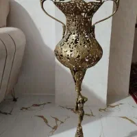 گلدان برنز سطل و جا دستمال کاغذی برنز