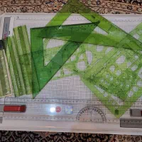 کیف بزرگ ۵۰×۷۰ و وسایل نقشه کشی معماری|لوازم التحریر|اهواز, باغ شیخ|دیوار