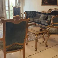 ست مبلمان ۷ نفره استیل با میز نهار خوری ۶ نفره|مبلمان خانگی و میز عسلی|تهران, نیاوران|دیوار