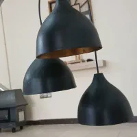 لوستر فلزی ۳شاخه