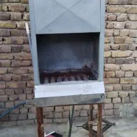 کباب پز گازی  همراه تمام چدنی ها کامل