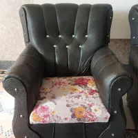 مبل ۷ نفره چرم و پارچه|مبلمان خانگی و میز عسلی|خرم‌آباد, |دیوار