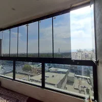 شیشه بالکنی/بالکن شیشه ای/تراس شیشه ای/تاشو/شیشه