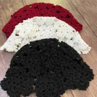 کلاه موتیفی دستباف