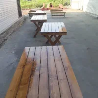 میز و نیمک چوب روسی|صندلی و نیمکت|عباسآباد, |دیوار