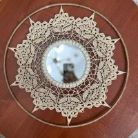 آیینه ماندالا بافی شده،ست ماندالا بافی کامل