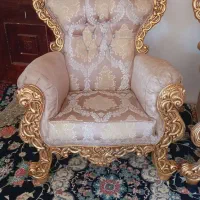 مبل اشرافی نشین تمام چوب راش (مناسب جهیزیه)|مبلمان خانگی و میز عسلی|ملایر, |دیوار