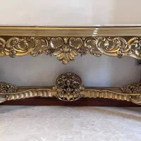 کنسول چوبی با سنگ|بوفه، ویترین، کنسول|تهران, جماران (نیاوران)|دیوار