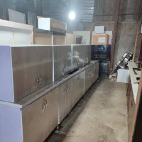 فروش کابینت دست دوم فلزی درب ام دی اف درحد نو