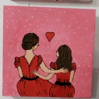 تابلو چوبی. ویژه ی روز مادر