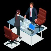 همکار خانم امور دفتری